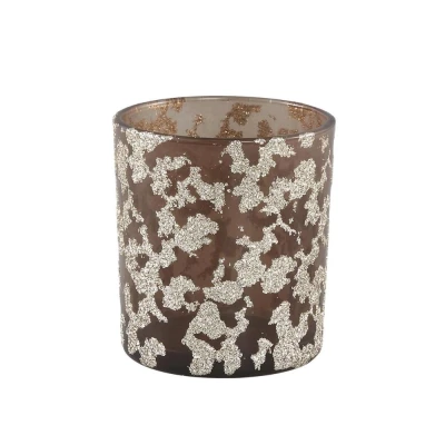 Afbeelding van PTMD Theelichthouder Shiny Bruin 8 cm