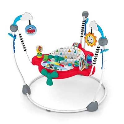 Afbeelding van Baby Einstein, Ocean Explorers Springer met interactief airplane Adventure speelgoed 2 in 1 liedjes, geluiden en verlichting, 4 hoogtes, 6 maanden +