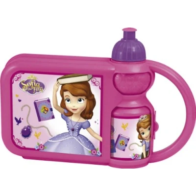 Afbeelding van Joy Toy 749170 Disney Sofia Set snackbox en sportfles, 400 ml, 25 x 7 18 cm