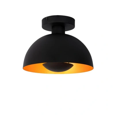 Afbeelding van Lucide SIEMON Plafonnière Ø 25 cm 1xE27 Zwart