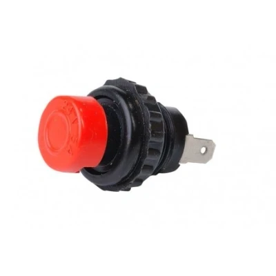 Afbeelding van Schakelaar Push Button 2 Polig 5A 12 24V Rood Rond