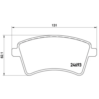 Afbeelding van Brembo Remblokset P 68 044