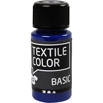 Afbeelding van Creativ Company Textile Color Semi dekkende Textielverf Primair Blauw, 50ml