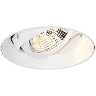 Afbeelding van QAZQA Moderne inbouwspot wit GU10 AR70 rond trimless Oneon