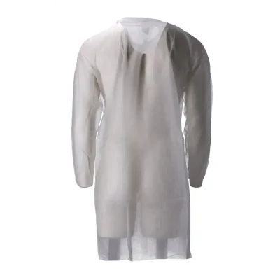Afbeelding van Bezoekersjassen CMT Bezoekersjas PP Non Woven 30gr met Klittenband Wit Maat XXL
