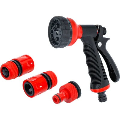 Afbeelding van BGS Multifunctioneel tuinslangpistool met accessoires 4 delig