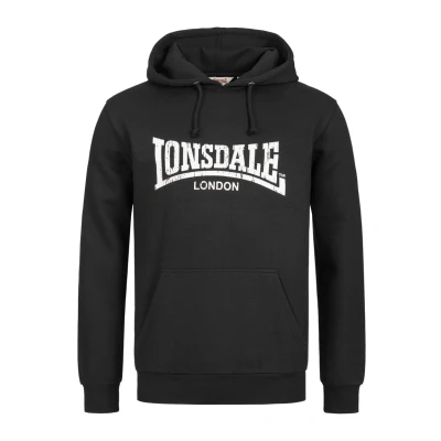 Afbeelding van Lonsdale Wolterton Hoodie, Heren, Maat: XXL, Black white