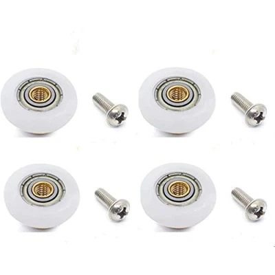 Afbeelding van 4 stks/pak glazen schuifdeur katrollen, voor de badkamer pan douchedeur rollen/hardlopers/wielen, sterk draagvermogen, ultrastil (roldiameter 19 mm, YQl03 stuks)