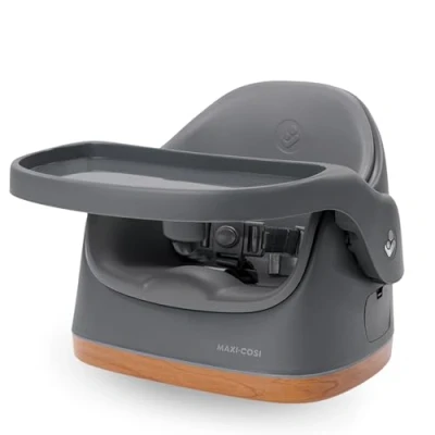 Afbeelding van Maxi Cosi Jay 2 in 1 Zitverhoger Eetstoel Baby, 6 maanden 3 jaar, 9 15 kg, Verhoger Eetkamerstoel Peuter, Verstelbaar Eetblad, Onderhoudsvriendelijk, Compact Design, Ruim, Elegance Graphite