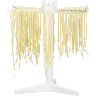 Afbeelding van relaxdays pasta droogrek kunststof opvouwbaar pastadroger drogen