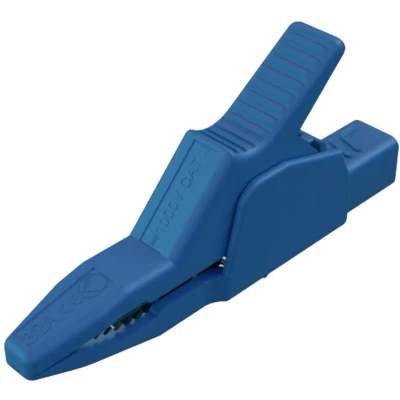 Afbeelding van SKS Hirschmann AK 2 B 2540 I bl Veiligheids krokodilklem Steekaansluiting 4 mm CAT II 1000 V Blauw