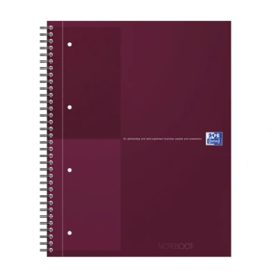 Afbeelding van Spiraalblok Oxford International Notebook A4+ lijn Rood