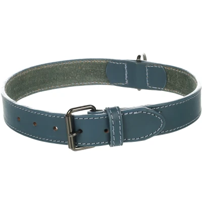 Afbeelding van Flamingo Denver Gewoon Halsband Honden Blauw Xxl 52 62cm 30mm 1st 174479