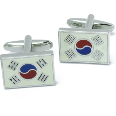 Afbeelding van Manchetknopen Zuid Koreaanse Vlag Korea