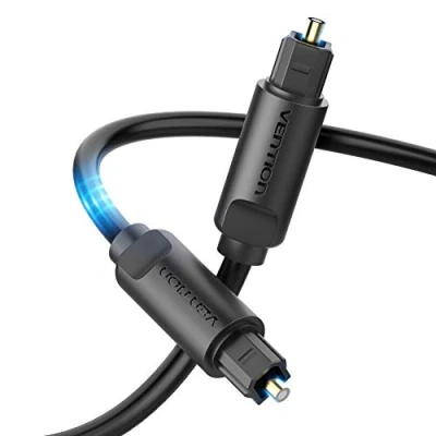 Afbeelding van VENTION Optische Audiokabel Toslink Digitale Audio Kabel S/PDIF 2 Stekker voor Soundbar, Thuisbioscoop, Hifi Installatie, PS4, Xbox, en TV (1,5M)