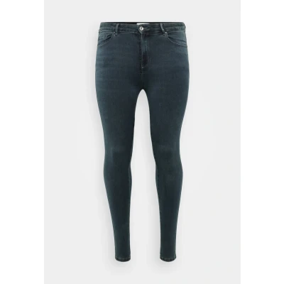 Afbeelding van ONLY Carmakoma Caraugusta Jeans Skinny Fit, Dames, Maat: 44x32, Blue black denim