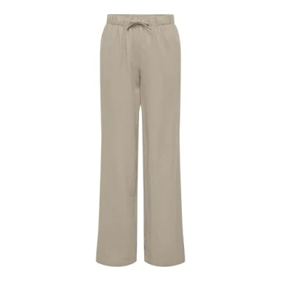 Afbeelding van ONLY ONLCARO MW LINEN BL PULL UP PANT CC PNT Dames Broeken Maat XS X L32
