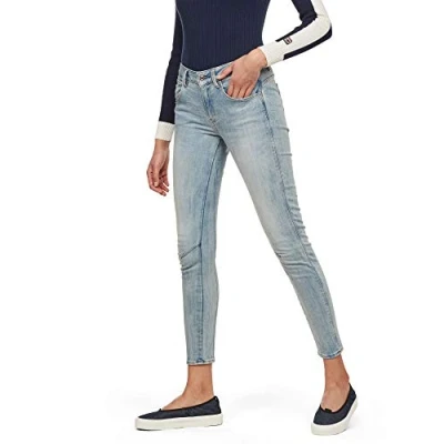 Afbeelding van G Star Raw dames Jeans Arc 3d Mid Waist Skinny,Blauw,25W / 34L