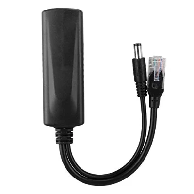 Afbeelding van 48V 12V actieve PoE splitter adapter, connector adapter kabel injector AP voeding geïsoleerd type met DC uitgang voor IP camera CCTV bewaking