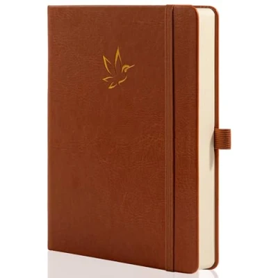 Afbeelding van MGGAO Gelinieerd dagboek, notitieboek, tijdschriften om te schrijven, college breed gevoerd met 320 pagina&#039;s, hardcover notitieboek voor het schrijven van dagboeken, 100 g/m² dik papier, A5 formaat,