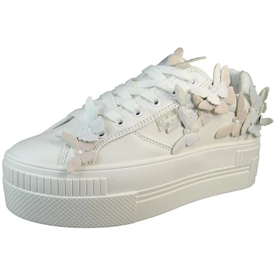 Afbeelding van Buffalo Paired Sneakers laag, Dames, Maat: 41, White/multicoloured Pu