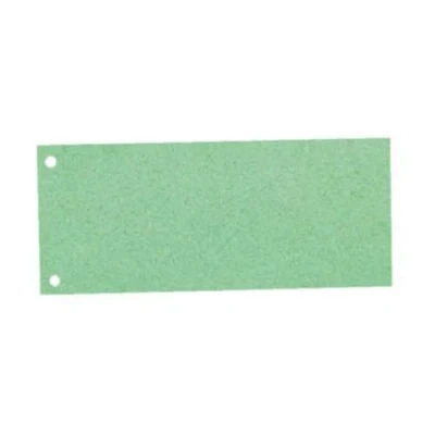 Afbeelding van Leitz Esselte 20997 Scheidingsstroken van karton, 1/3 A4, 100 stuks, extra breed, groen, 100% gerecycled papier
