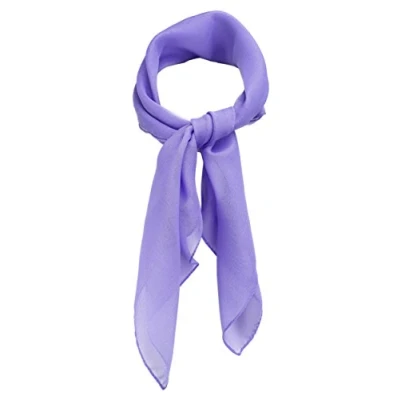 Afbeelding van TigerTie Fijne chiffon sjaal voor dames, effen kleur, afmetingen 58 cm x cm, paars, Nickituchgröße: ca. Länge Breite