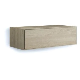 Afbeelding van Looox Wooden Facet onderkast 100x46x30 cm eiken 1 lade old grey