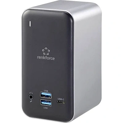 Afbeelding van Renkforce RF DKS 650 USB C laptopdockingstation Geschikt voor merk: Universeel Incl. laadfunctie