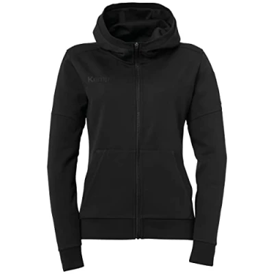 Afbeelding van Kempa Status Capuchon Jas Dames Zwart Maat 2XL