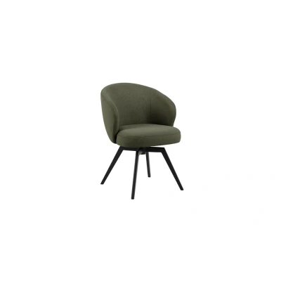 Afbeelding van Eetkamerstoel Met Armleuning Groen Stof &amp; Staal 58,5x60x80 cm Durin Giga Living