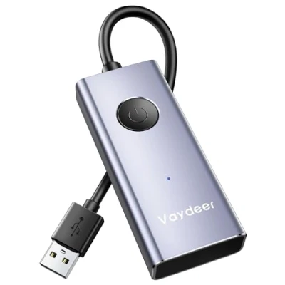 Afbeelding van Vaydeer S4 USB muis van metaal met aan/uit schakelaar, bewegingssimulatie om te voorkomen dat de computer in slaapmodus komt, plug and play, zonder drivers