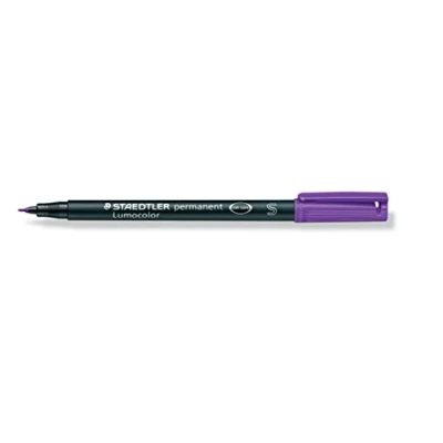 Afbeelding van Staedtler 313 6 Lumocolor S Permanent Marker Violet