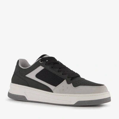 Afbeelding van Blue Box heren sneakers wit grijs Maat 45 Uitneembare zool