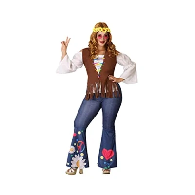 Afbeelding van Kostuums voor Volwassenen 110046 Hippie (3 pcs) Maat XL