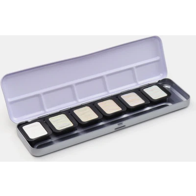 Afbeelding van Aquarelverf Iridescent Colours Finetec high sparkling 6 napjes