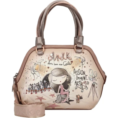 Afbeelding van Anekke Handtas Schoudertas Hollywood Bowling Bag Multicolor Veelkleurig