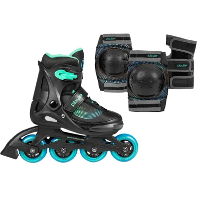 Afbeelding van Playlife Inlineskates Joker met beschermingset bestaand uit knie , elleboog polsbeschermer (set)
