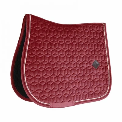 Afbeelding van Kentucky Zadeldekje Velvet Springen Bordeaux Pony