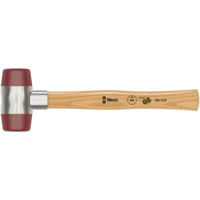 Afbeelding van Wera kunststof hamer met uretan kop 60 x 380 mm