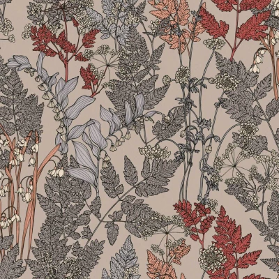 Afbeelding van AS Creation AP Floral Impression 37749 4 377494 Oranje / Beige