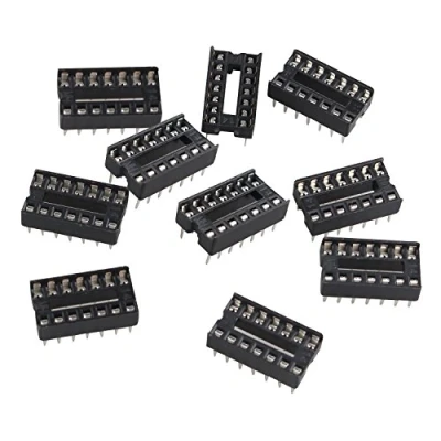 Afbeelding van Futheda 10 STKS 14 Pin 2,54 mm Pitch DIP/DIL IC Sockets Soldeer Type Adapter