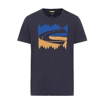 Afbeelding van camel active Tshirt print, Heren, Maat: Small, Night blue