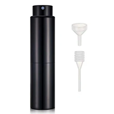 Afbeelding van MELLIEX 20 ml parfumverstuiver, navulbaar, lege zakverstuiver voor onderweg, zwart