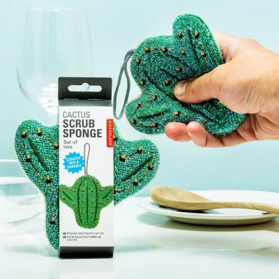 Afbeelding van Cactus Schuursponsjes (set Van 2)