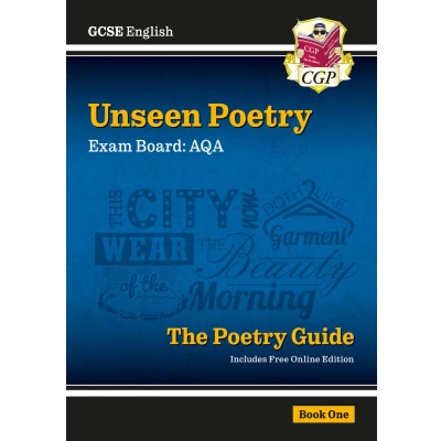 Afbeelding van GCSE English AQA Unseen Poetry Guide Book 1 includes Online Edition