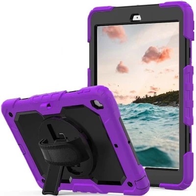 Afbeelding van Casecentive handstrap Pro Hardcase with iPad 2017 / 2018 paars