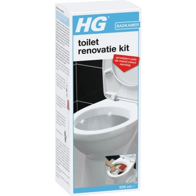 Afbeelding van HG toilet renovatie kit 500 ml (Extreem sterk)