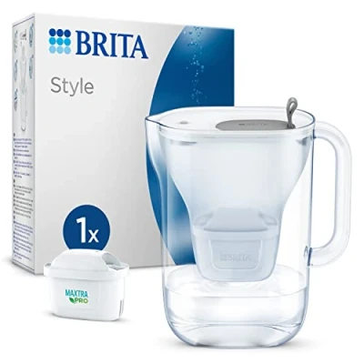 Afbeelding van BRITA Waterfilterkan Style Cool 2,4L Grijs incl. 1 MAXTRA PRO Waterfilter (SIOC Duurzaam verpakt))