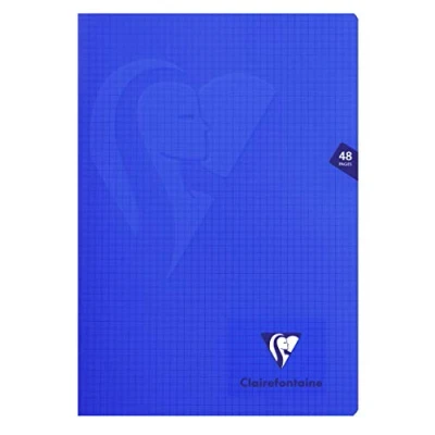 Afbeelding van Clairefontaine 303102C Gehecht Mimesys Schrift A4 21x29,7 cm 48 Pagina&#039;s met Kleine Vierkante Ruitjes Wit Papier 90 g Polypropyleen Cover Willekeurige Kleur